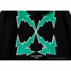 Hypeyourbeast Hoodies & Jackets OFF-WHITE Green Arrow Hoodie'BLACK'
