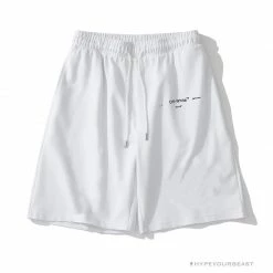 Hypeyourbeast OFF-WHITE Dimensional Sketch Shorts 'WHITE' Pants