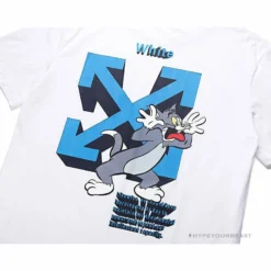 Hypeyourbeast OFF-WHITE Tom And Jerry Loose Tee Shirt'WHITE' T-Shirts