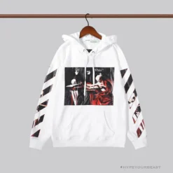 Hypeyourbeast Hoodies & Jackets OFF-WHITE Skull And Writing Hoodie 'WHITE'