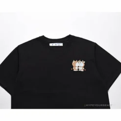 Hypeyourbeast OFF-WHITE Year Of The Ox Doraemon Arrow Tee Shirt'BLACK'
