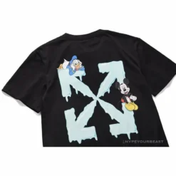Hypeyourbeast OFF-WHITE Mickey Limited Arrow Tee Shirt'BLACK' T-Shirts