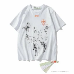 Hypeyourbeast OFF-WHITE The Virgin And Child With Saint Anne Tee Shirt'WHITE' T-Shirts