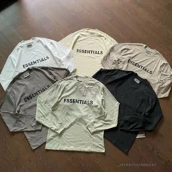 Hypeyourbeast FOG'ESSENTIALS' Long Sleeve Shirt Grey Shirts