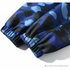Hypeyourbeast BAPE X RUSSELL ATHLETIC Drawstring Camouflage Sweater'BLUE' Clothes