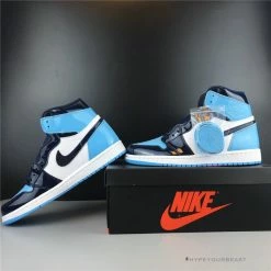 Hypeyourbeast Air Jordan 1 Retro High UNC Patent
