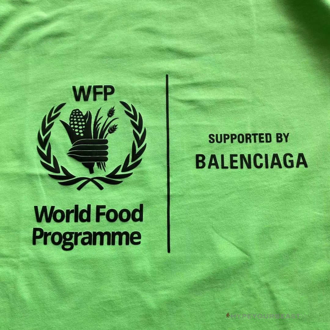 Hypeyourbeast BCG Support Word Food Programme Tee Shirt Green T-Shirts