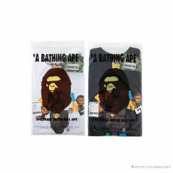 Hypeyourbeast BAPE Baby Milo Color Letter Monkey Tee Shirt'BLACK'