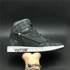 Hypeyourbeast Off White X Jordan 1 X LV Black