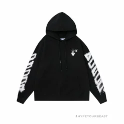 HypeYourBeast Off-White Hoodie Hallow Black Hoodies & Jackets