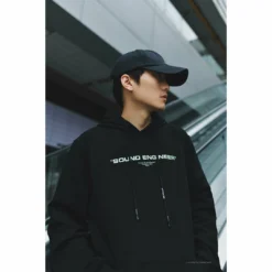HypeYourBeast Off White Hoodie Machine Black