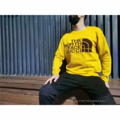 HypeYourBeast GC X TNF Hoodie Yellow Hoodies & Jackets