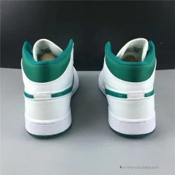 Hypeyourbeast Air Jordan 1 Mid White Mystic Green