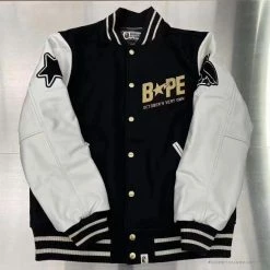 Hypeyourbeast BAPE OVO Patchwork Baseball Owl Jacket Clothes