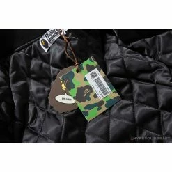 Hypeyourbeast BAPE Embroidered STA Star Stitched Woolen Baseball Jacket'BLACK'