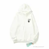 HypeYourBeast Off White Hoodie Skull White Hoodies & Jackets