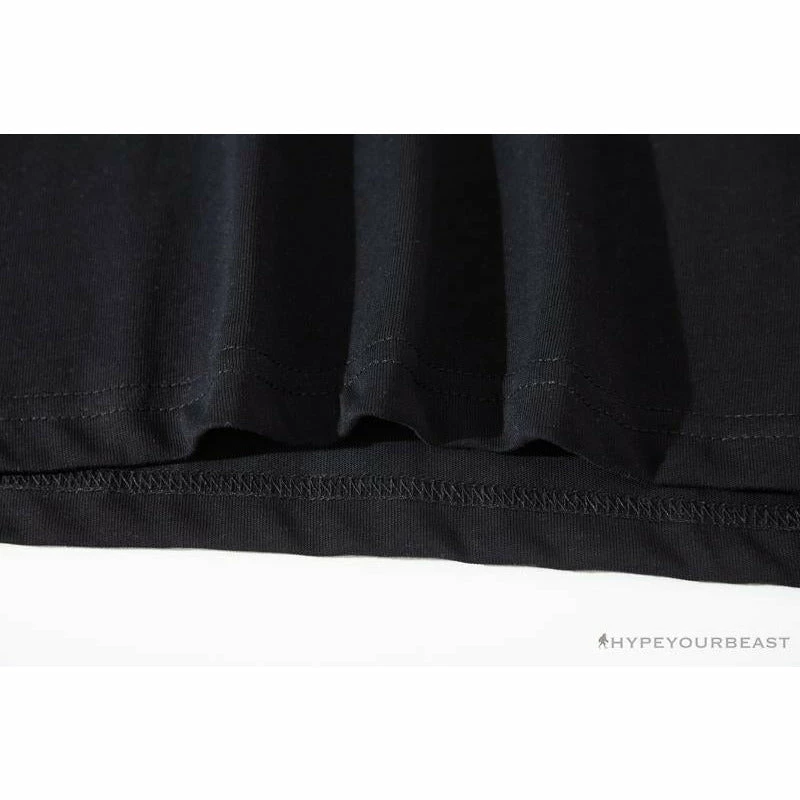 Hypeyourbeast Clothes BAPE Baby Shark Blue Shark Tee Shirt 'BLACK'