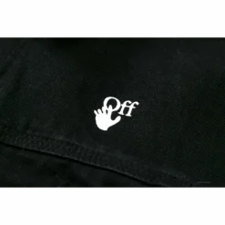 HypeYourBeast Off White Denim Black Jacket - White Hoodies & Jackets