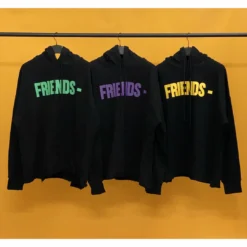 HypeYourBeast Hoodies & Jackets Vlone Purple And Black Friends Hoodie