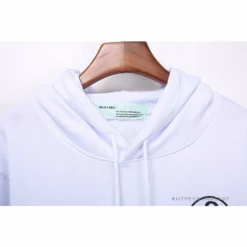 Hypeyourbeast OFF-WHITE Rubber Strip Arrow Hoodie'WHITE' Hoodies & Jackets