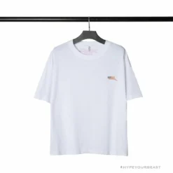 Hypeyourbeast OFF-WHITE Loose X Oversized Chest Tee Shirt 'WHITE'