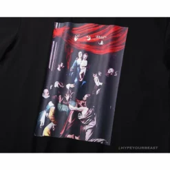 Hypeyourbeast OFF-WHITE Baroque Angel Religious Painting Tee Shirt'BLACK' T-Shirts