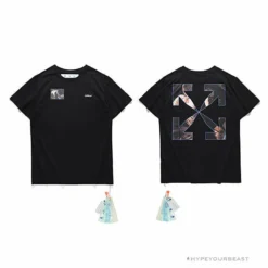 Hypeyourbeast OFF-WHITE New Limited Religious Tee Shirt'BLACK'