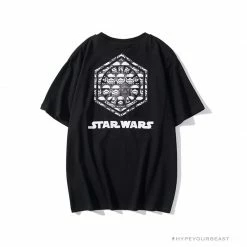 Hypeyourbeast BAPE X Star Wars Collaboration Black Warrior Tee Shirt 'BLACK'