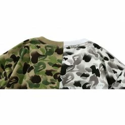 Hypeyourbeast BAPE Chinese Style Ink 10th Anniversary Camouflage Tee Shirt'Green & White' Clothes
