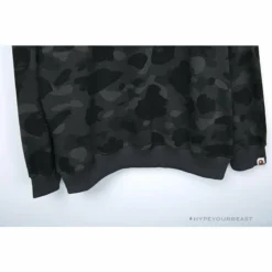 Hypeyourbeast Clothes BAPE Classic Ape Head Embroidered Camouflage Long Sleeve Shirt'GREY'