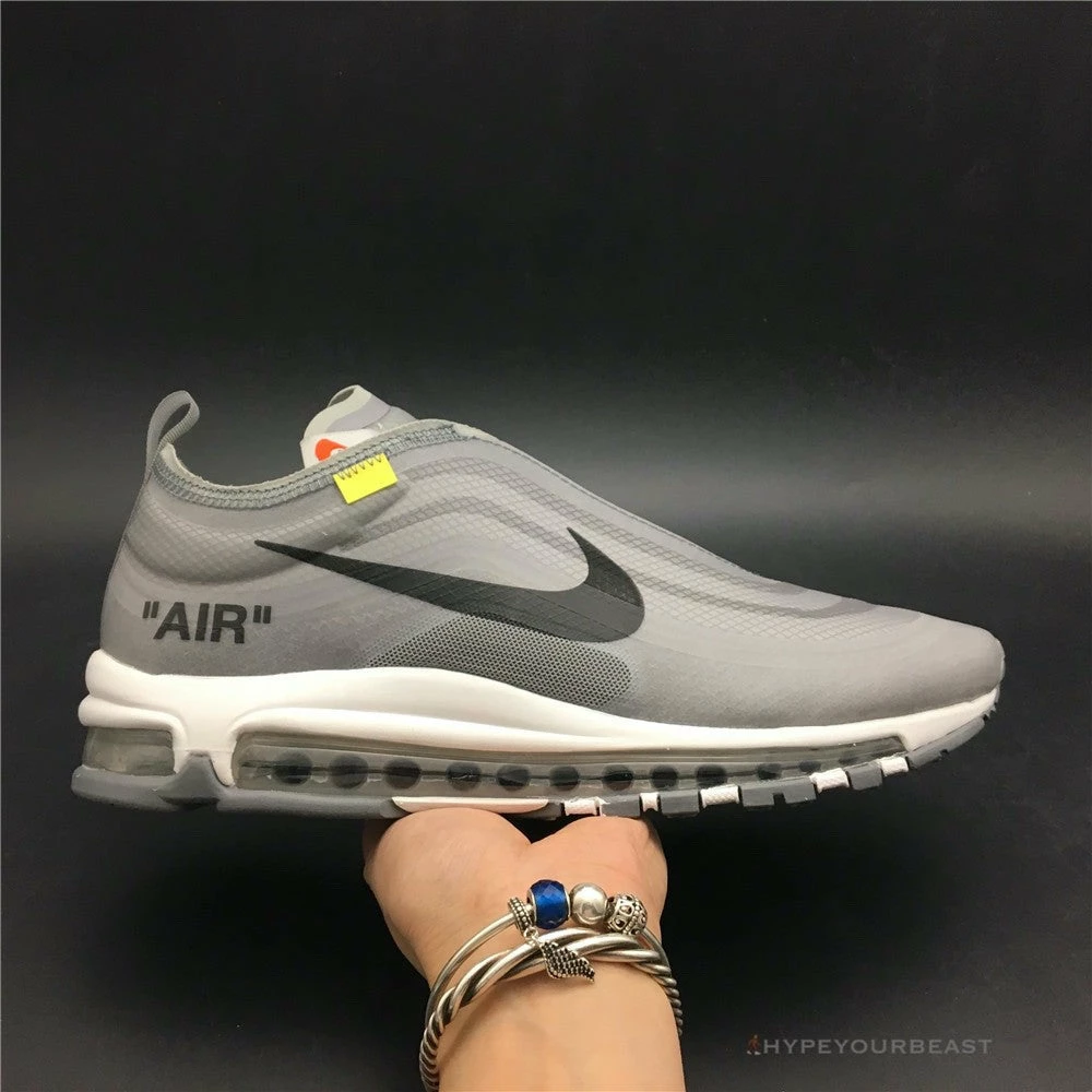Hypeyourbeast Off White X Nike Air Max 97 Light Grey Black White