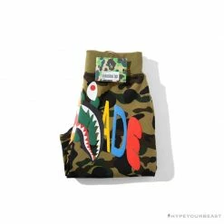 Hypeyourbeast Clothes BAPE X READYMADE Tiger Head Foam Camouflage Shorts'GREEN'