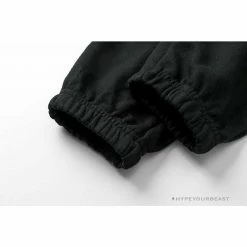 Hypeyourbeast BAPE Classic Ape Head Embroidered Standard Cotton Terry Pants'BLACK' Clothes