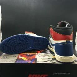 Hypeyourbeast Jordan 1 Retro High Union Los Angeles Storm Blue Blue Toes