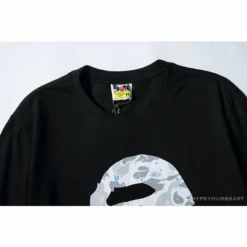 Hypeyourbeast Clothes BAPE Starry Sky Camouflage Luminous Great Ape Man Head Tee Shirt'BLACK'
