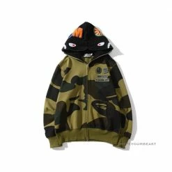 Hypeyourbeast Bape Camo Hoodie Green Clothes