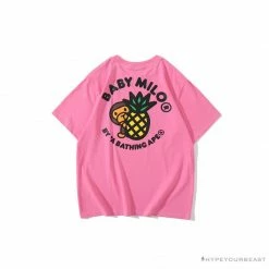 Hypeyourbeast BAPE Comic Dragon Ball Tee Shirt 'PINK' Clothes