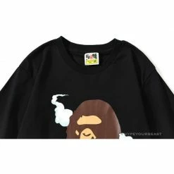 Hypeyourbeast Clothes BAPE Co-Branded Fly Boy Tee Shirt'BLACK'