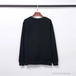 Hypeyourbeast Clothes BAPE Classic Ape Head Embroidered Long Sleeve Shirt 'BLACK'