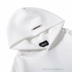 HypeYourBeast FOG Hoodie Reflective ‘ESSENTIALS’ White Hoodies & Jackets
