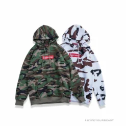 HypeYourBeast Supreme Camo Hoodie Army Camouflage Hoodies & Jackets