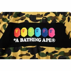 Hypeyourbeast Clothes BAPE KIDS Color Ape Head Camouflage Tee Shirt'YELLOW'