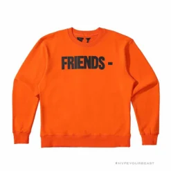 HypeYourBeast Shirts Vlone Black Shirt - Orange