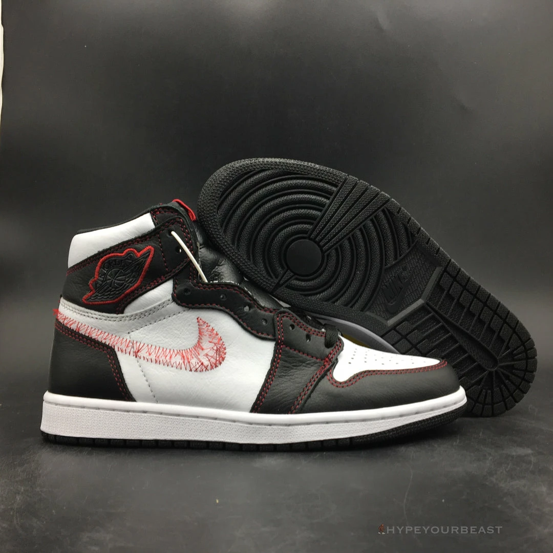 Hypeyourbeast Air Jordan 1 Retro High Defiant White Retro Red