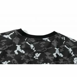 Hypeyourbeast BAPE Digital Pixel Camouflage Tee Shirt'BLACK' Clothes