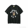 Hypeyourbeast BAPE Messy Letters Upside Down Little Ape Head Tee Shirt 'BLACK'