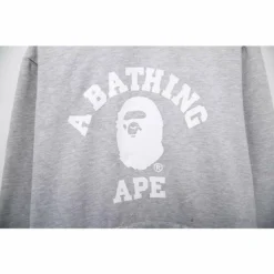 Hypeyourbeast Clothes BAPE X Bathing Ape Head Hoodie'GREY'