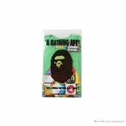 Hypeyourbeast Clothes BAPE Baby Milo Color Square Ape Head Tee Shirt'GREEN'