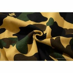 Hypeyourbeast Clothes BAPE KIDS Elbow Hug Gorilla Camouflage Tee Shirt'YELLOW'