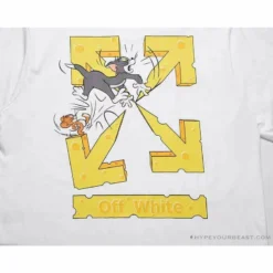 Hypeyourbeast OFF-WHITE Cat And Mouse Tee Shirt'WHITE' T-Shirts